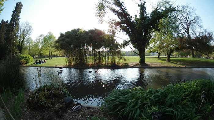 Parc de la Tête d'or au bord de l'eau