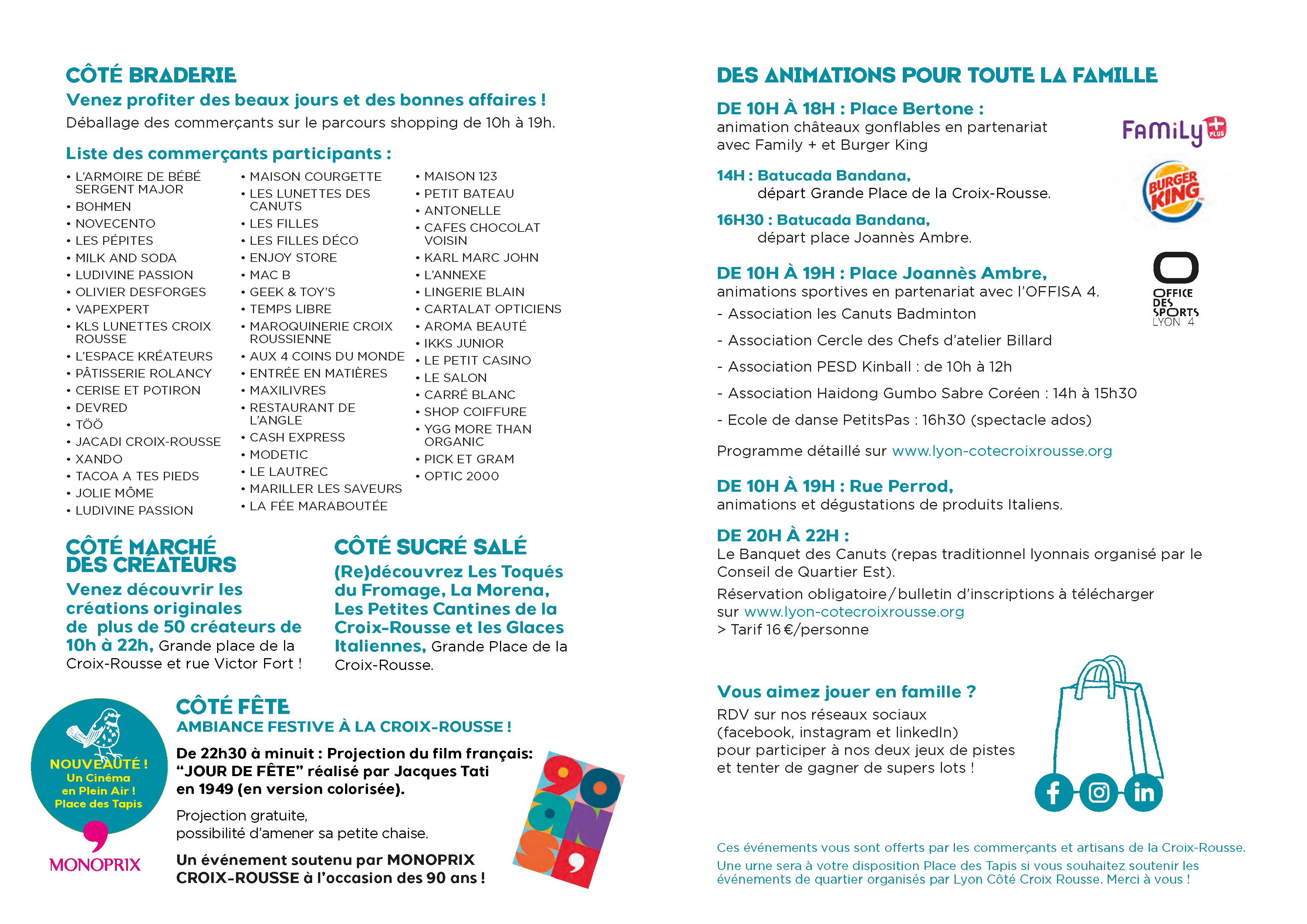 Programme Braderie en fête