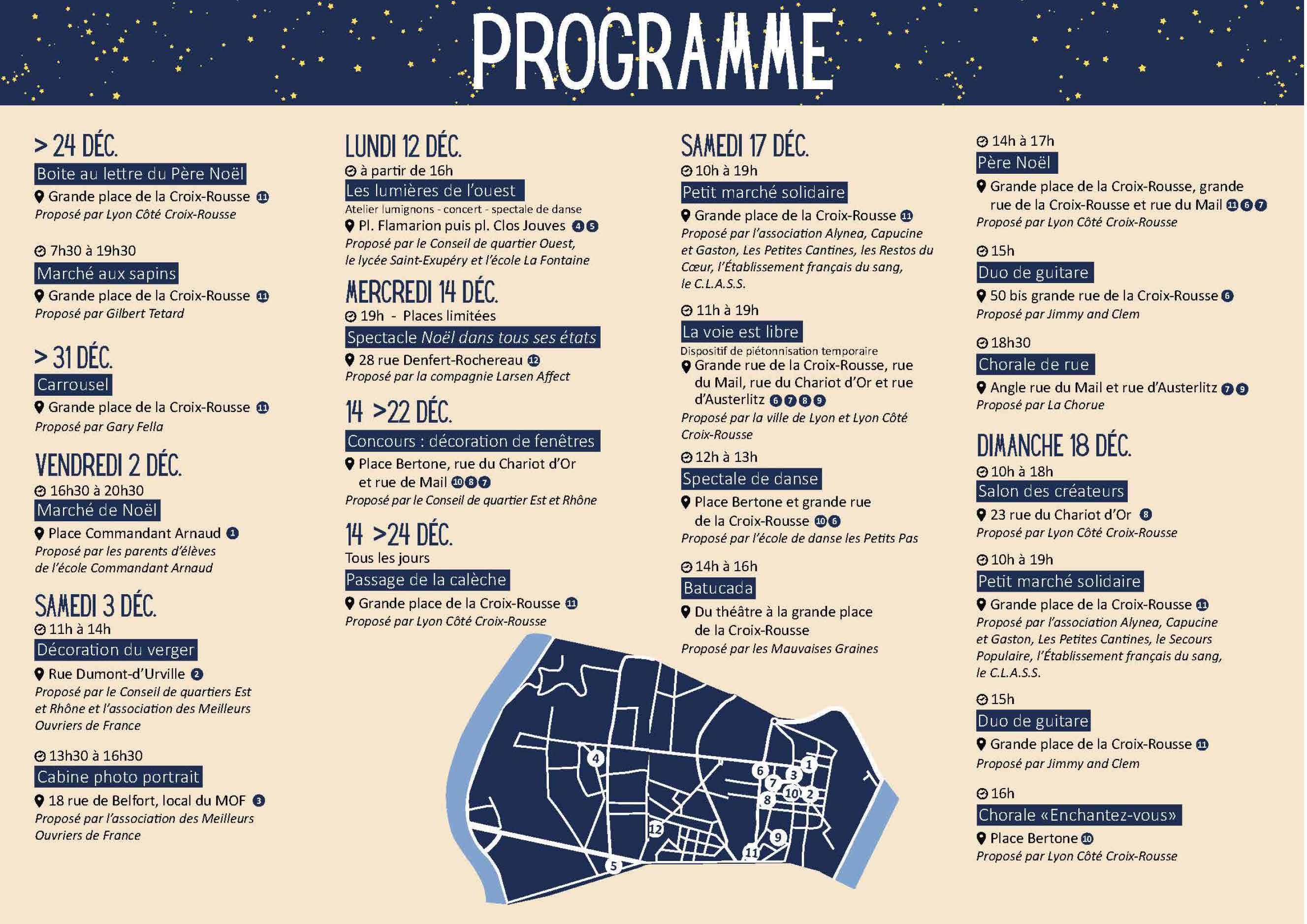 Programme Ensemble en décembre