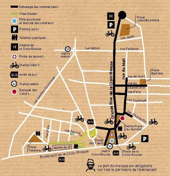 Plan d'accès à la grande braderie